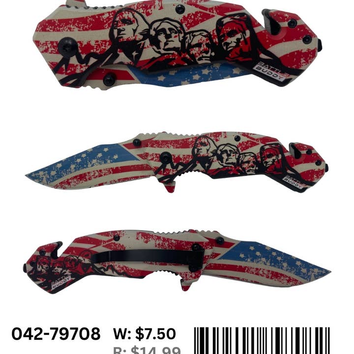Smithco Distributing - Wholesale Pocket Knife/Holder - Battle Buddy Knives, Pocket Knife135