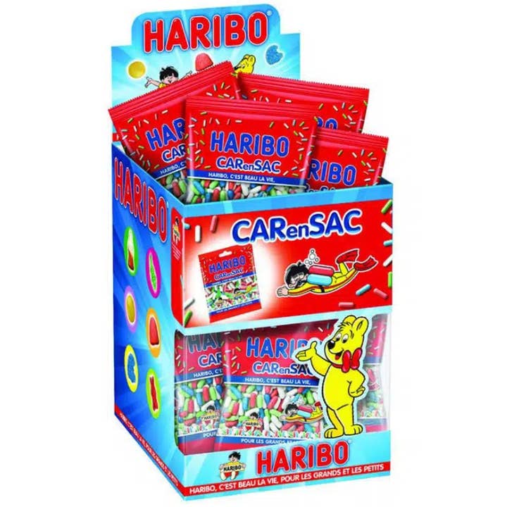 123bonbon - Wholesale Gummy - HARIBO Car en Sac Box of 30 mini 40g ( 0.09 lb ) sachets