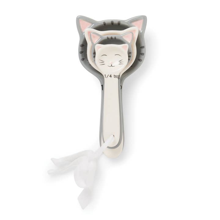 Fox Run Brands - Wholesale Measuring Spoon - Fox Run Cute Little Kittens Ceramic Measuring Spoon,Set of 5