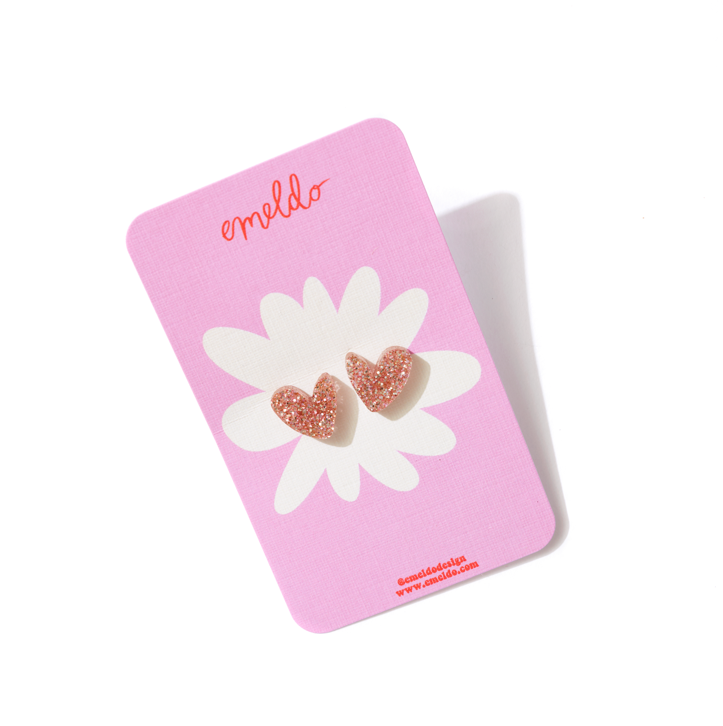 Emeldo - Wholesale Stud/Post Earrings - Heart Studs // Select Colour17