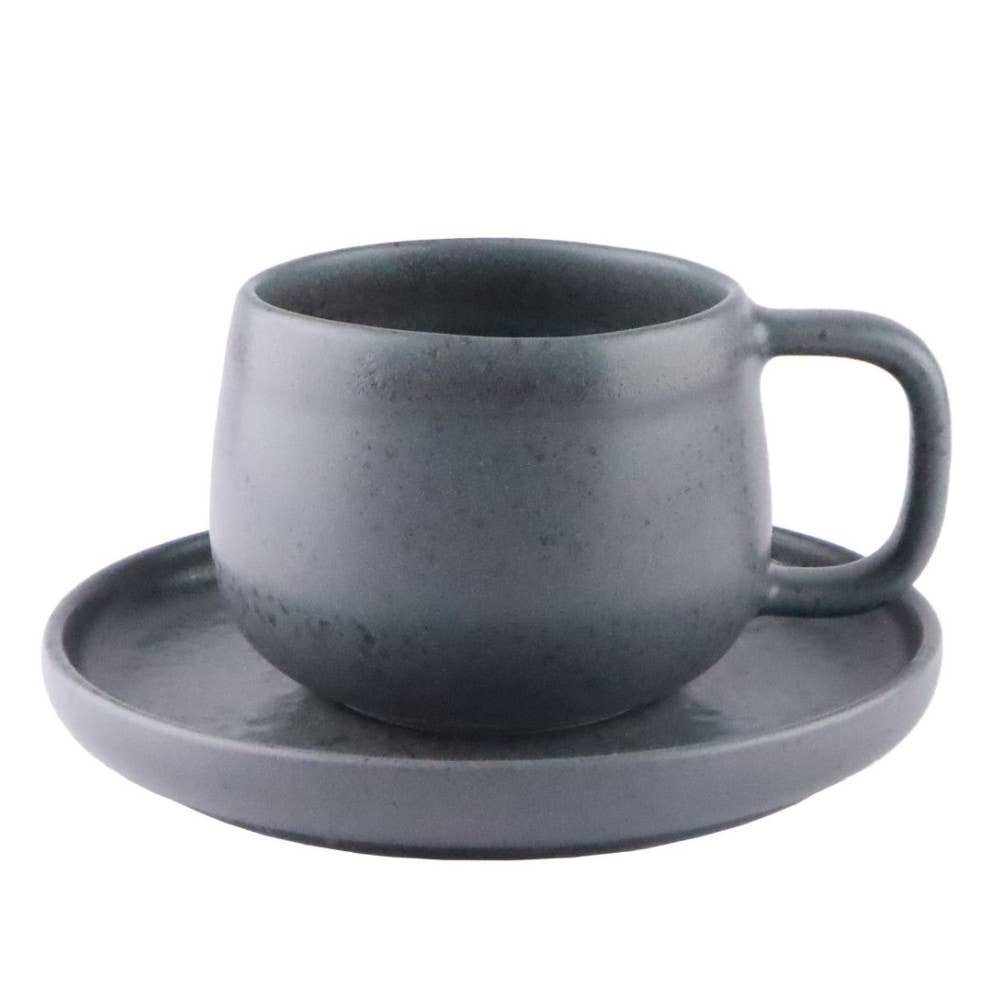 TABLESETTERS LIMITED – wholesale Coffee/tea cup – Mesa Ceramics Uno Stoneware 225ml Tea Cup and Saucer 6