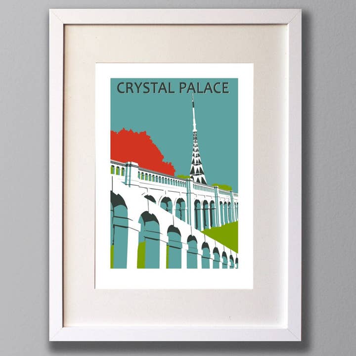 Crystal Palace Park Art Print for wholesale by Red Faces Prints