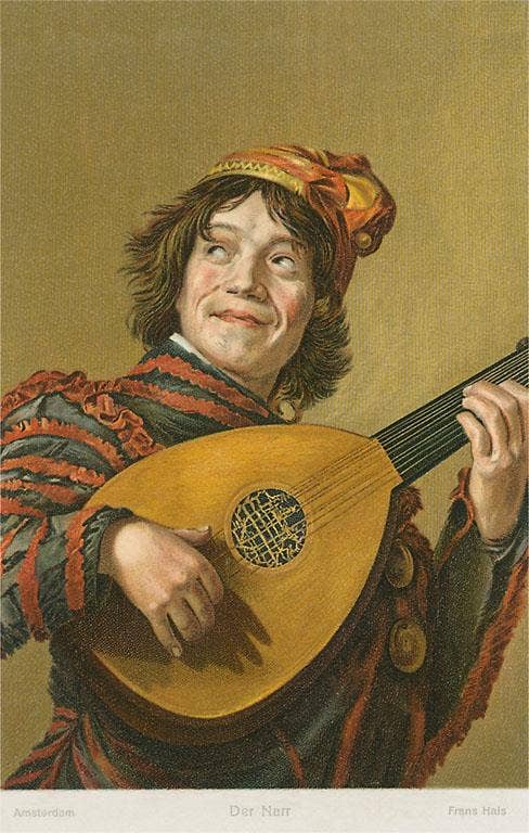 Found Image Press - Wholesale Magnet - Magnet AT-206 Franz Hals Painting of Mandolinist0