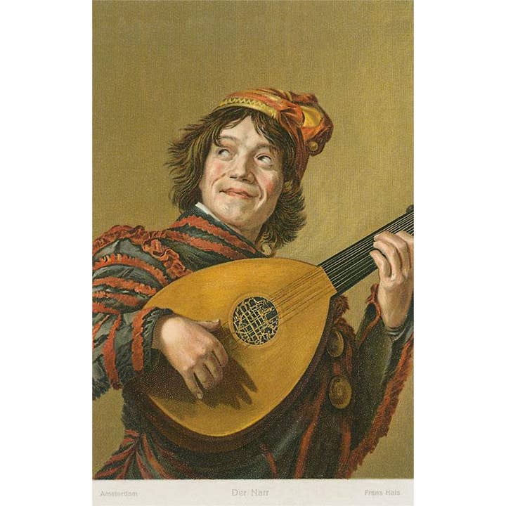 Found Image Press - Wholesale Magnet - Magnet AT-206 Franz Hals Painting of Mandolinist