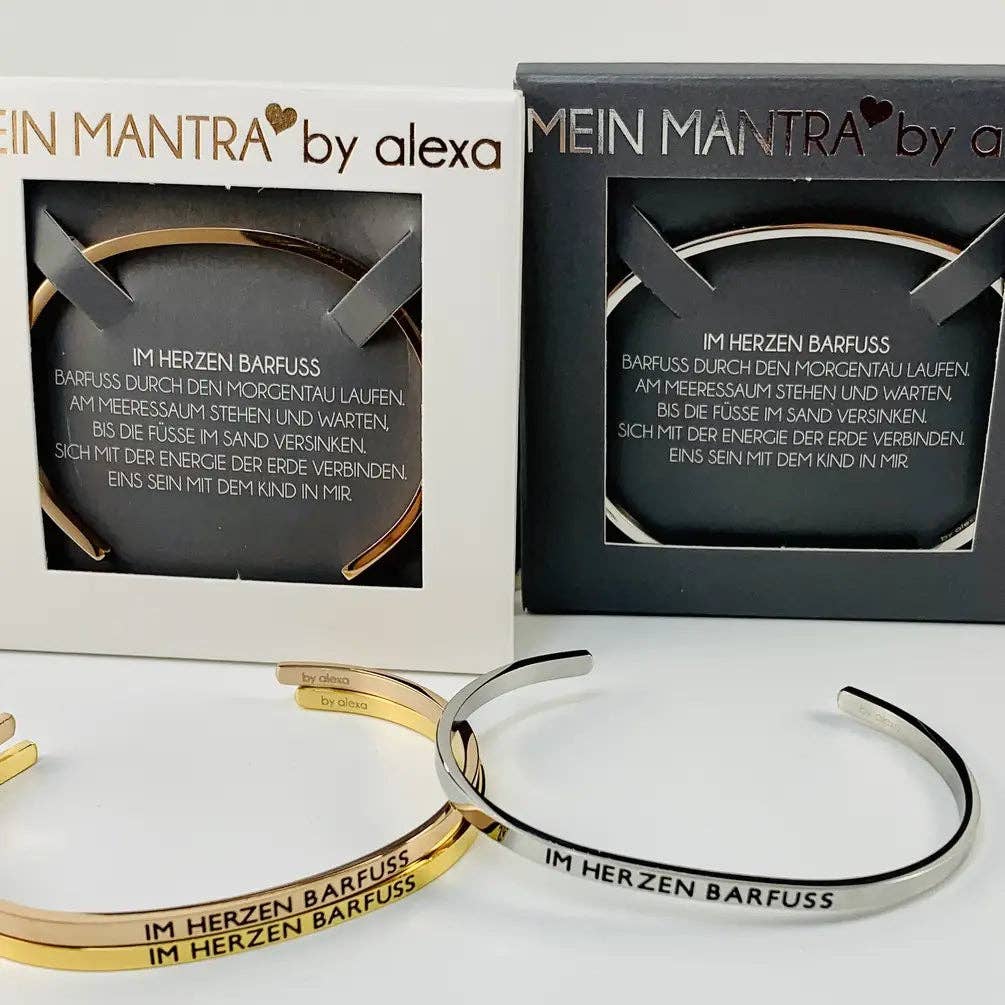 Mein Mantra - Wholesale Bangle Bracelet - MANTRA BRACELET - BAREFOOT IN THE HEART2