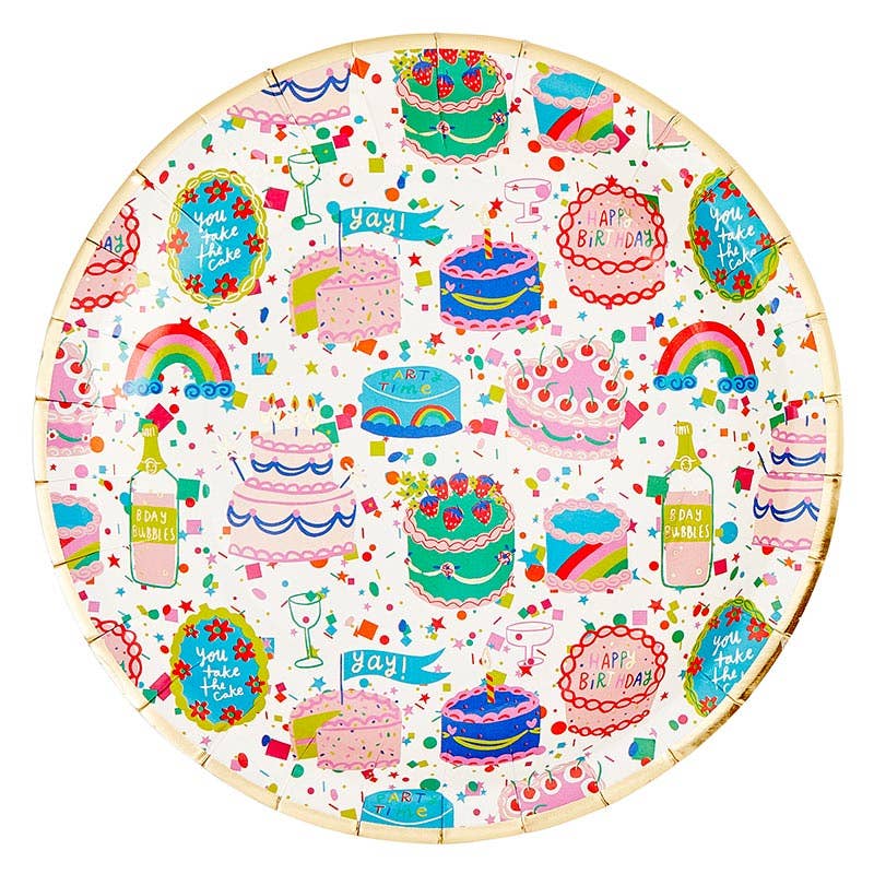 Slant Collections by Creative Brands - Wholesale Disposable Tableware Pack - Party in a Box - Birthday Cake5