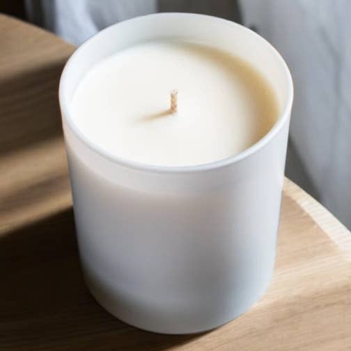 Timeless Aromas Ltd - Wholesale Jar/Filled Candle - Blank Label Candle, Matte White, Soy Wax Candle