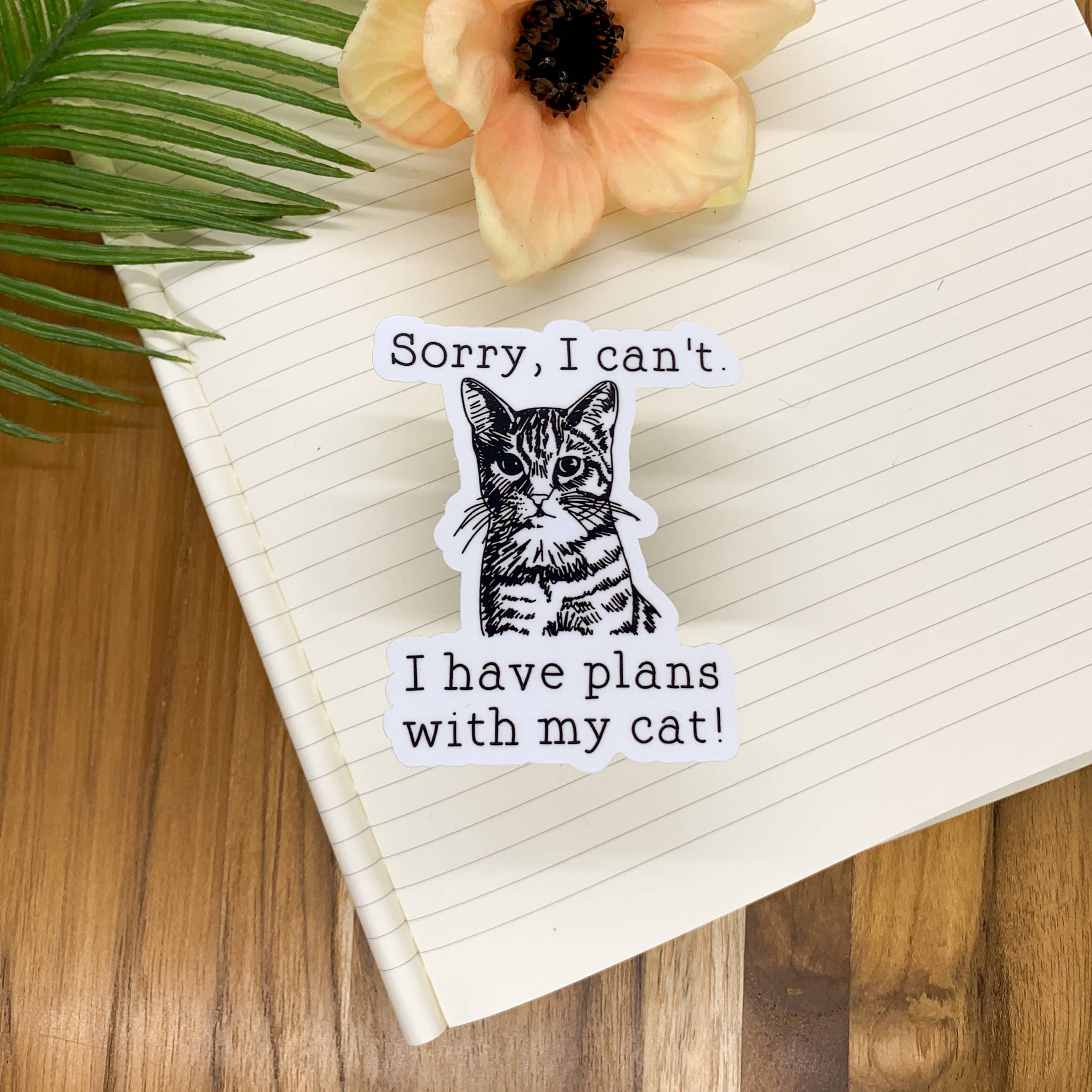 Savannah and James Co - Wholesale Sticker - Plannen met My Cat Vinylsticker, 3x3 in1