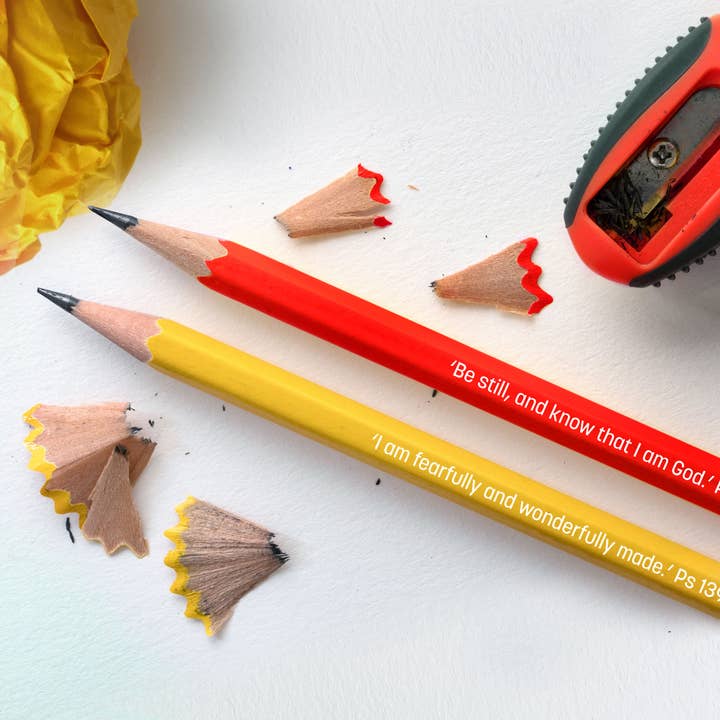 Just Cards Direct - Wholesale Pencil - Pack of 72 Christian HB Pencils with Bible Verses