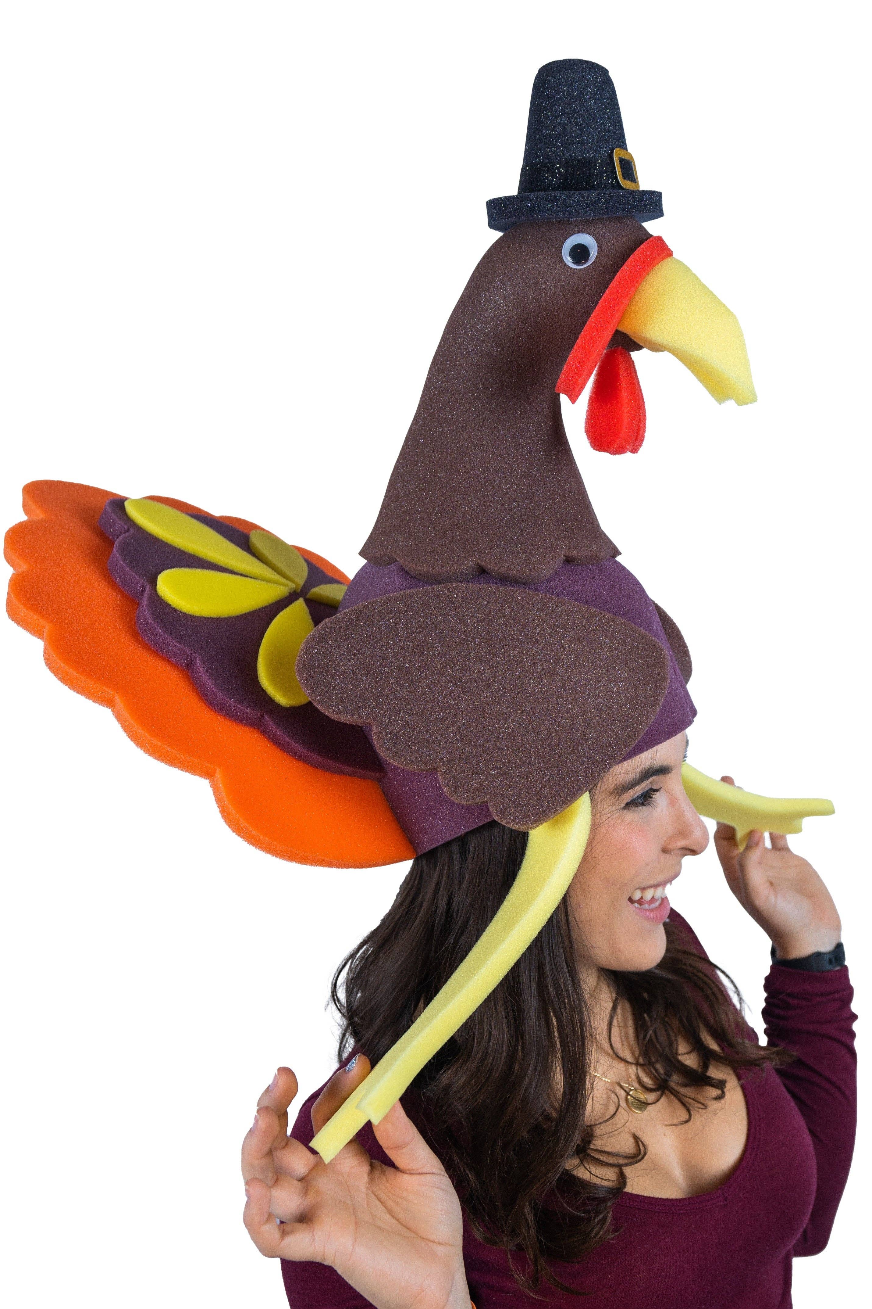 Foam Party Hats – wholesale Partyhatt/-krona – Thanksgiving Turkey Hat2