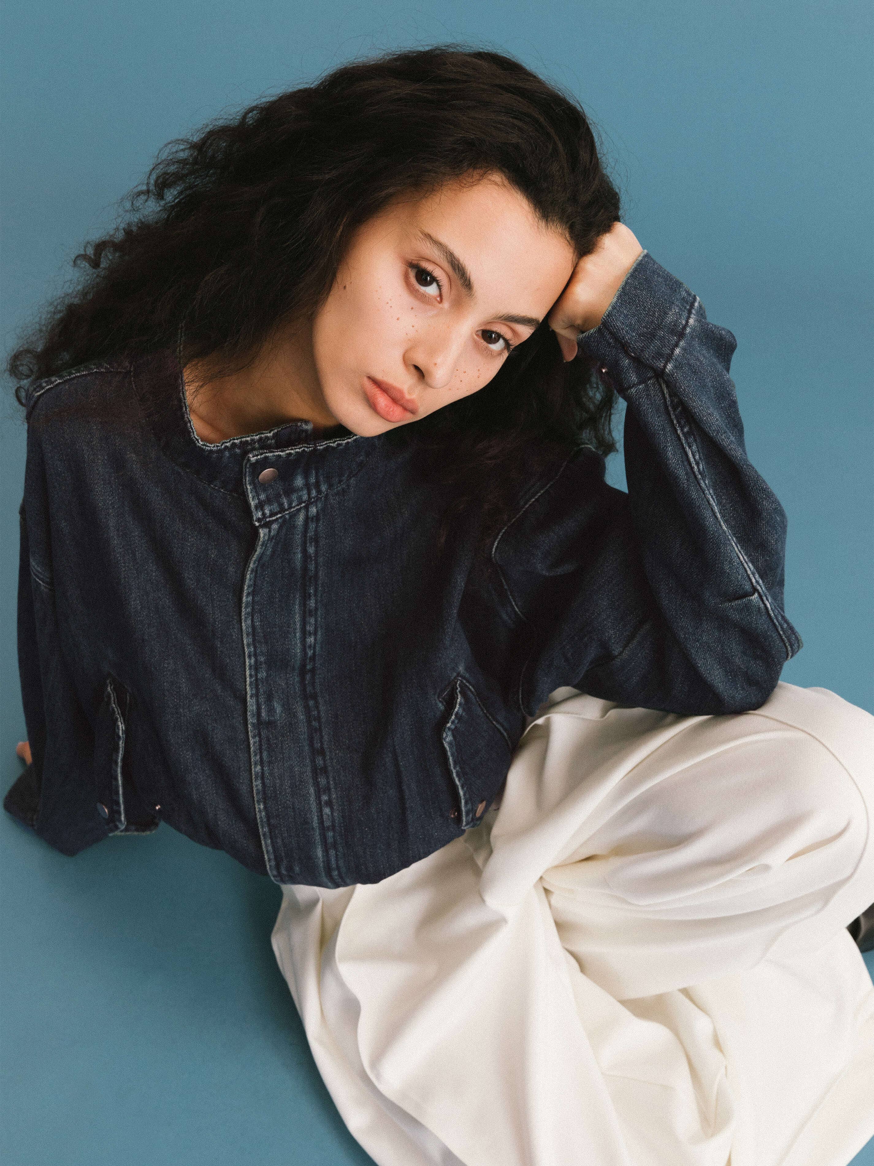 SteelBlue ONE BY CUBIC Funnel Neck Denim Jacket for wholesale on Faire4