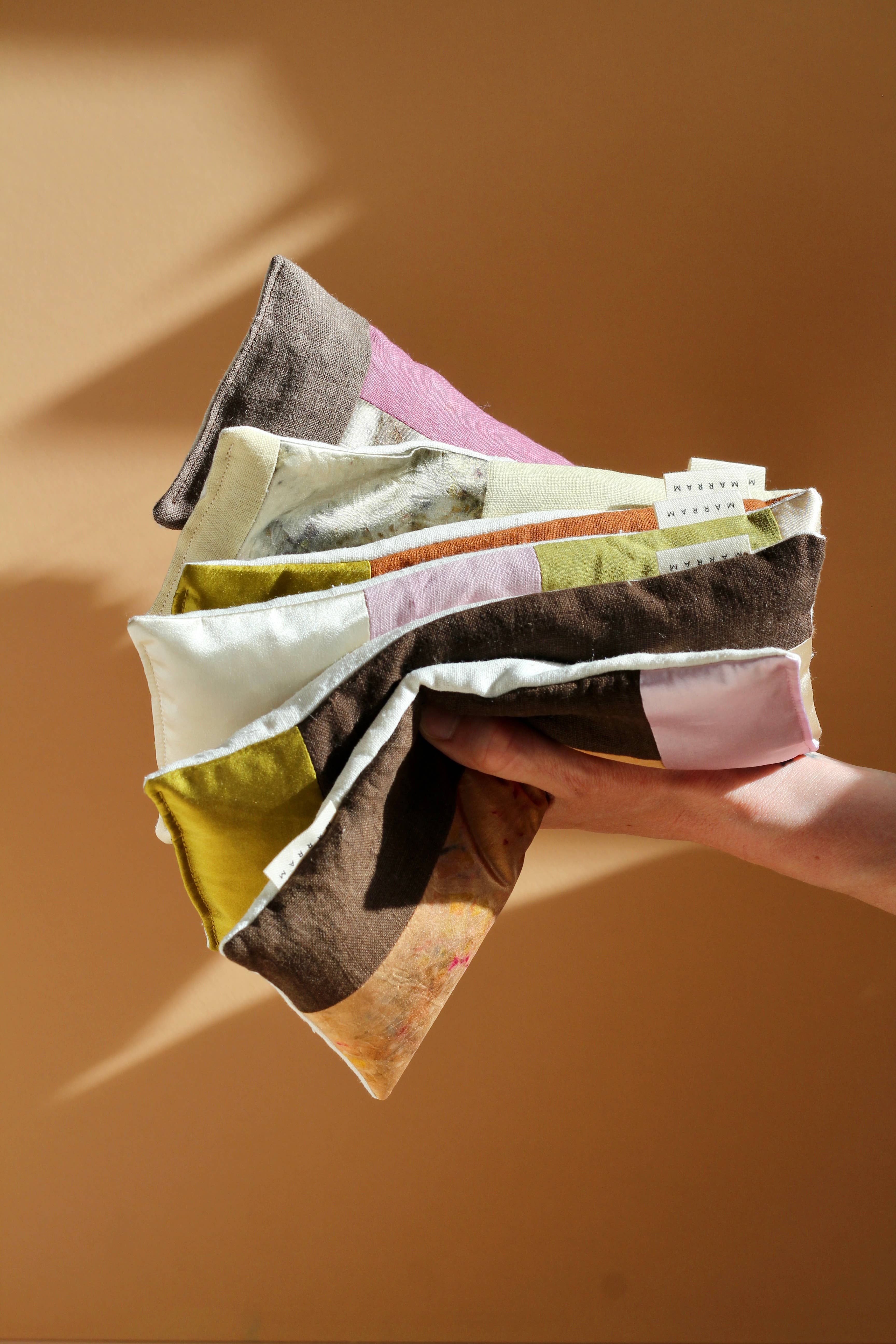 Marram – Almofada de spa/terapia por atacado – Almofada de Aromaterapia - Naturalmente Tinturado - Patchwork4