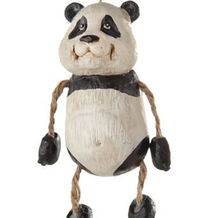 J Devlin Glass Art & Bert Anderson Collection - Wholesale Ornament - Panda Bear Zoo Ornament by Bert Anderson | BAC 124