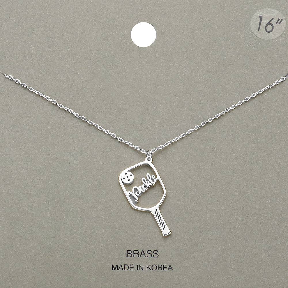 Sensibling Corp. - Vente Colliers à pendentif - Collier à pendentif Pickleball en laiton et métal2