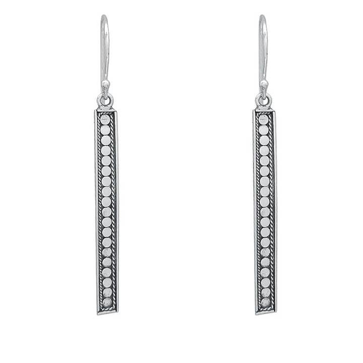 Sterling Silver Polka Dot Bar Dangle for wholesale by SITA