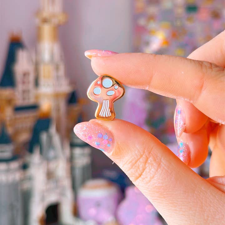 Mushroom Mini Enamel Pin and other Purchase Wholesale pin display. Free Returns & Net 60 Terms on Faire trending on Faire.
