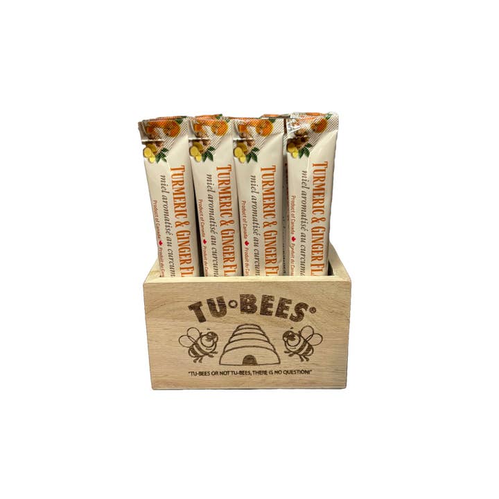 Tu-Bees Honey & Beeswax Candles - Wholesale Honey - Honey Squeeze Pack Herbal Honey Starter Display 4