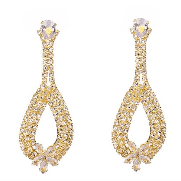 Dangling Fashion Rhinestone Earring for wholesale by Nima Accessories Inc