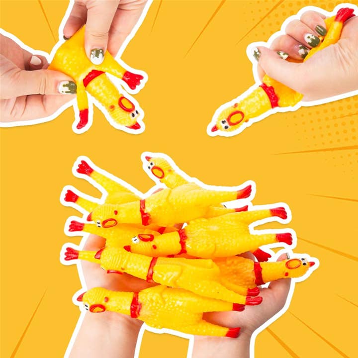 Tsyware - Wholesale Pet Squeaky Toy - Dog - Small Squeaky Rubber Chicken Chew Toy, Playful Squeeze Sound