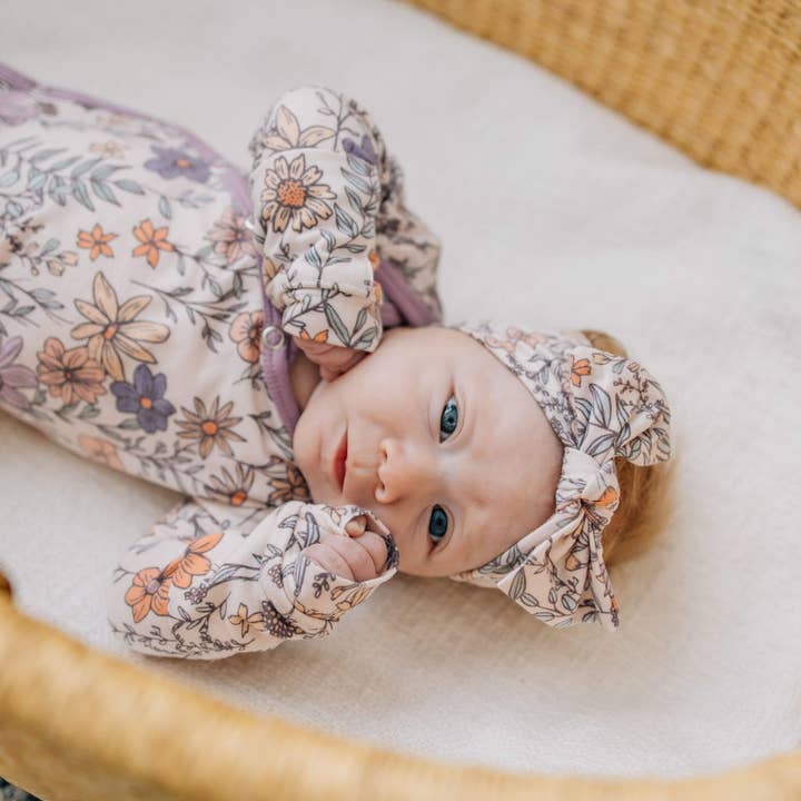 Copper Pearl - Wholesale Fashion Headband - Baby - Knit Headband Bow - Flora3