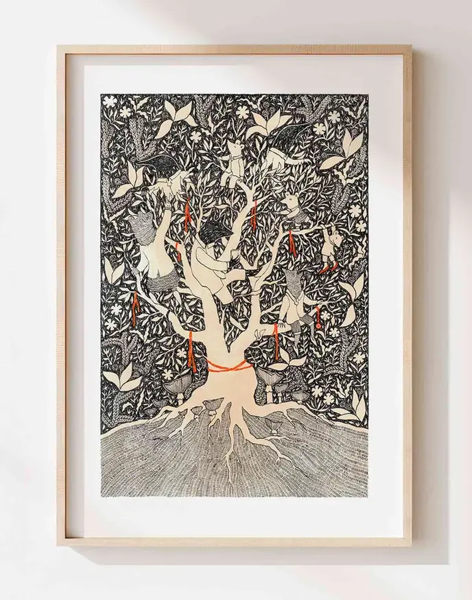 Katia Hinic Studio - Wholesale Art Print - 'Tree House' Art Print4