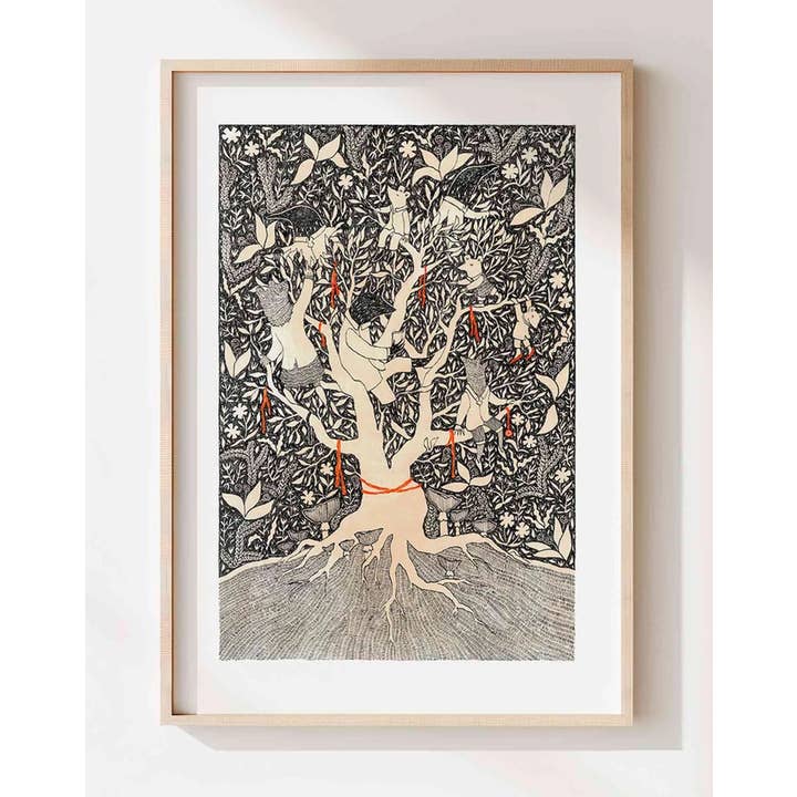 Katia Hinic Studio - Wholesale Art Print - 'Tree House' Art Print4