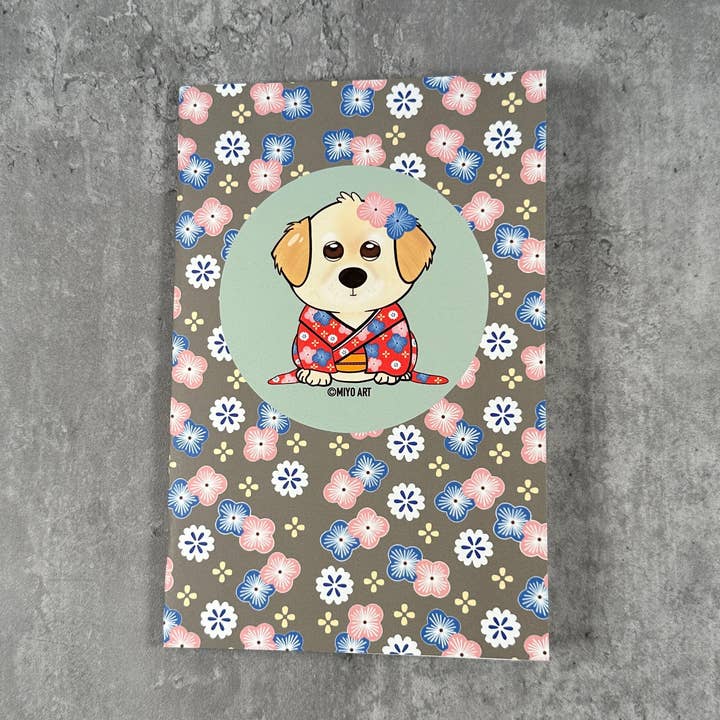 Carnet à reliure piquée Hope Kimono pour la vente par Miyo Art Design