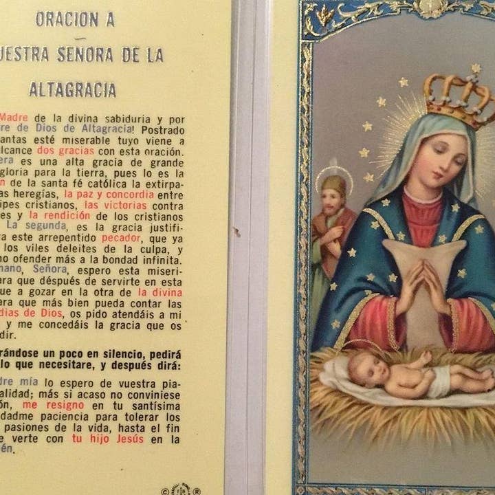 SAN JUDITAS RELIGIOUS ARTICLES - Wholesale Religious Card - ORACION A NTRA. SRA. ALTAGRACIA
