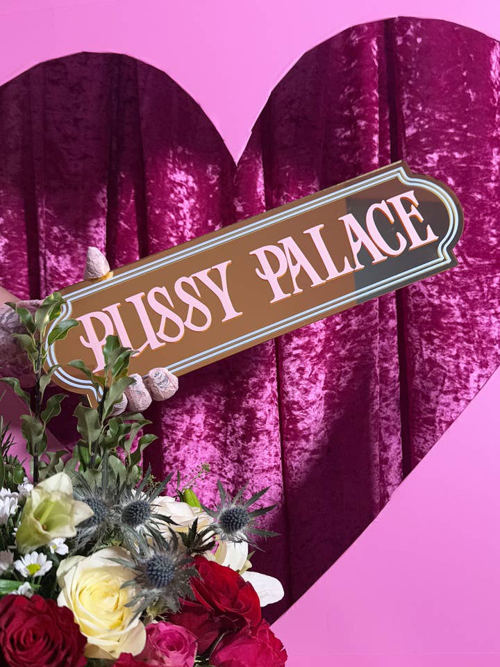 Placa retangular "Palácio da Buceta dos Sonhos" por atacado de Printed Weird