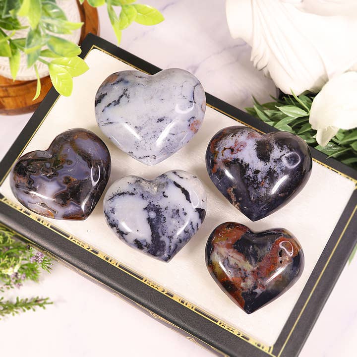 Blue Jasper Heart - Blue Jasper Crystal for wholesale by Natures Artifacts Inc