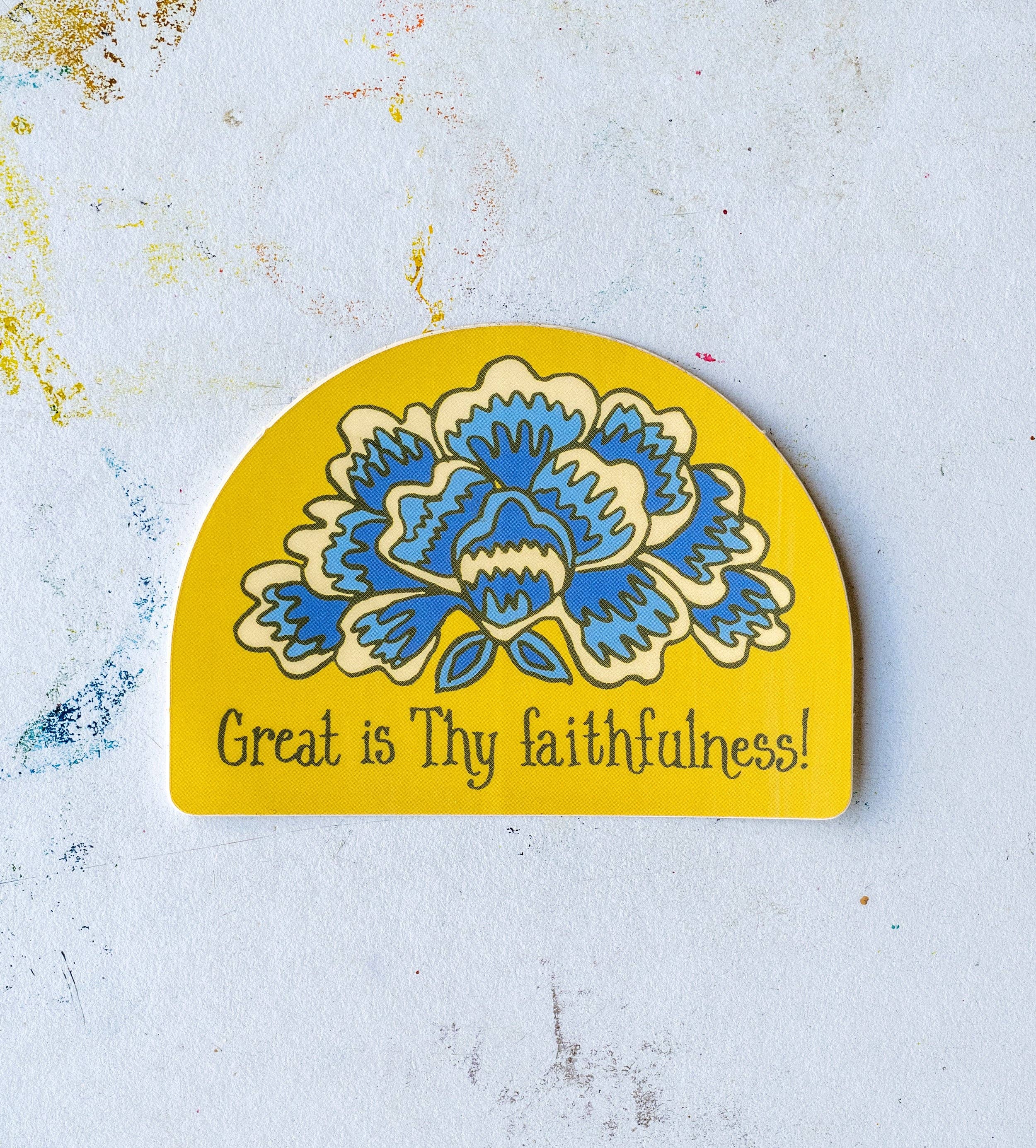 Little Things Studio - Wholesale Sticker - Great Is Thy Faithfulness Hymn Sticker1