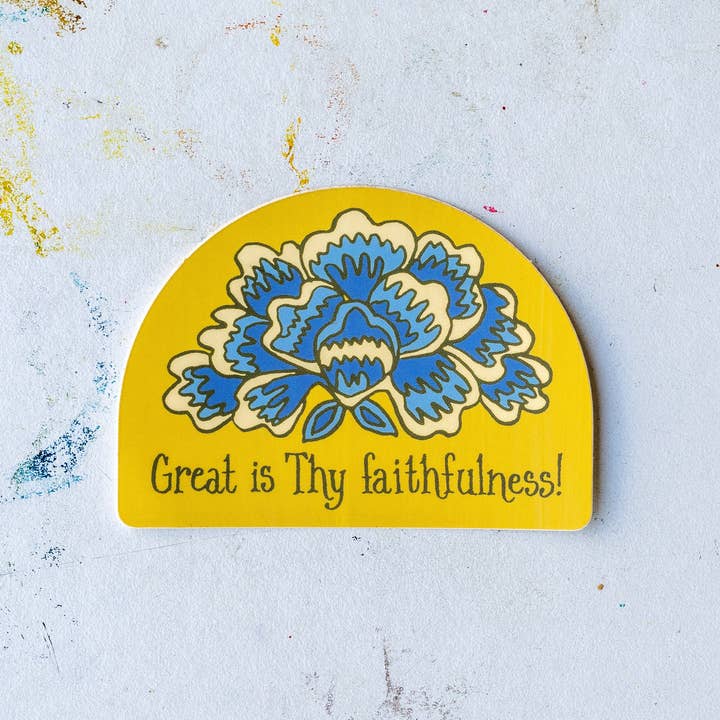 Little Things Studio - Wholesale Sticker - Great Is Thy Faithfulness Hymn Sticker1