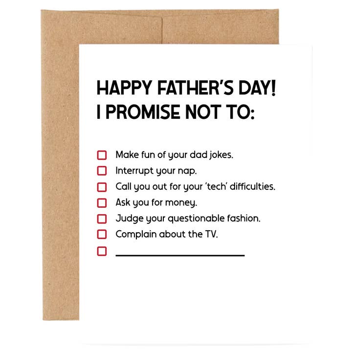 Kort: Roligt löfte på fars dag... Anpassa ditt kort! för wholesale av SHEWOLF Designs