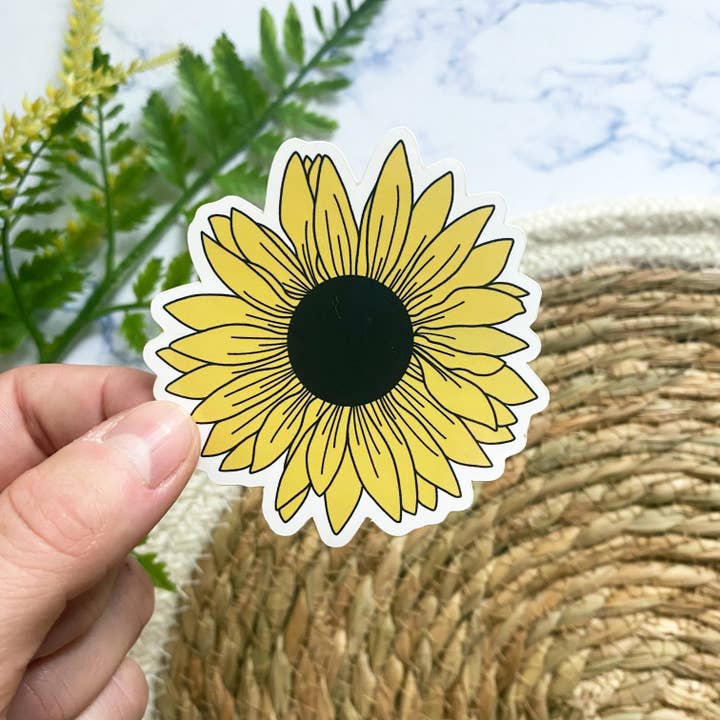 Sunflower Sticker for wholesale by Marta Lewandowska Art