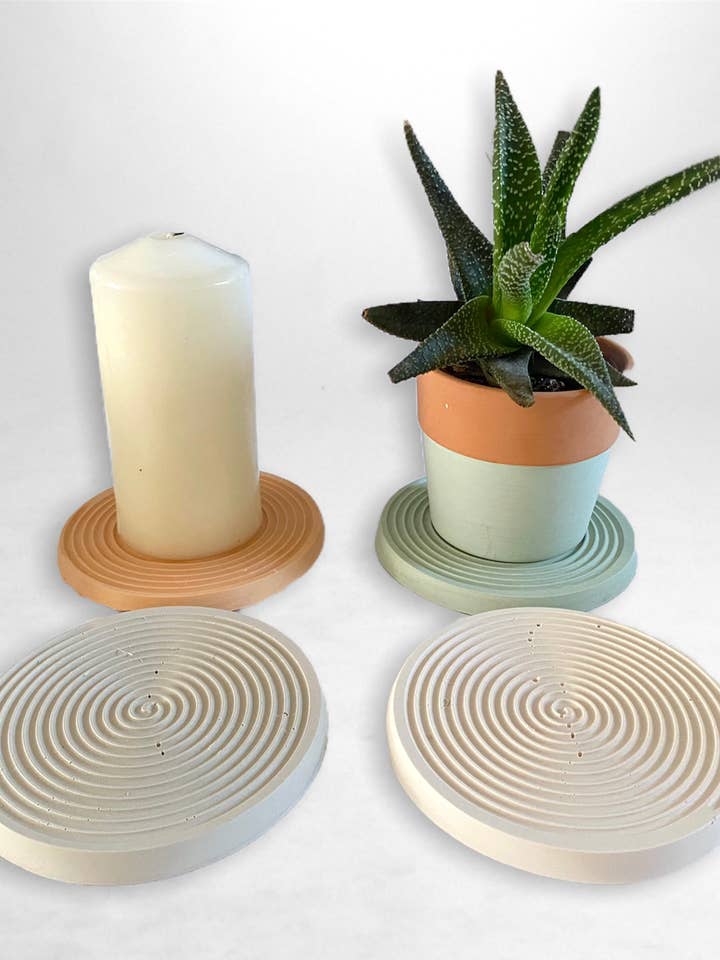 Swirl visningsplatta för wholesale av EMB Pretty