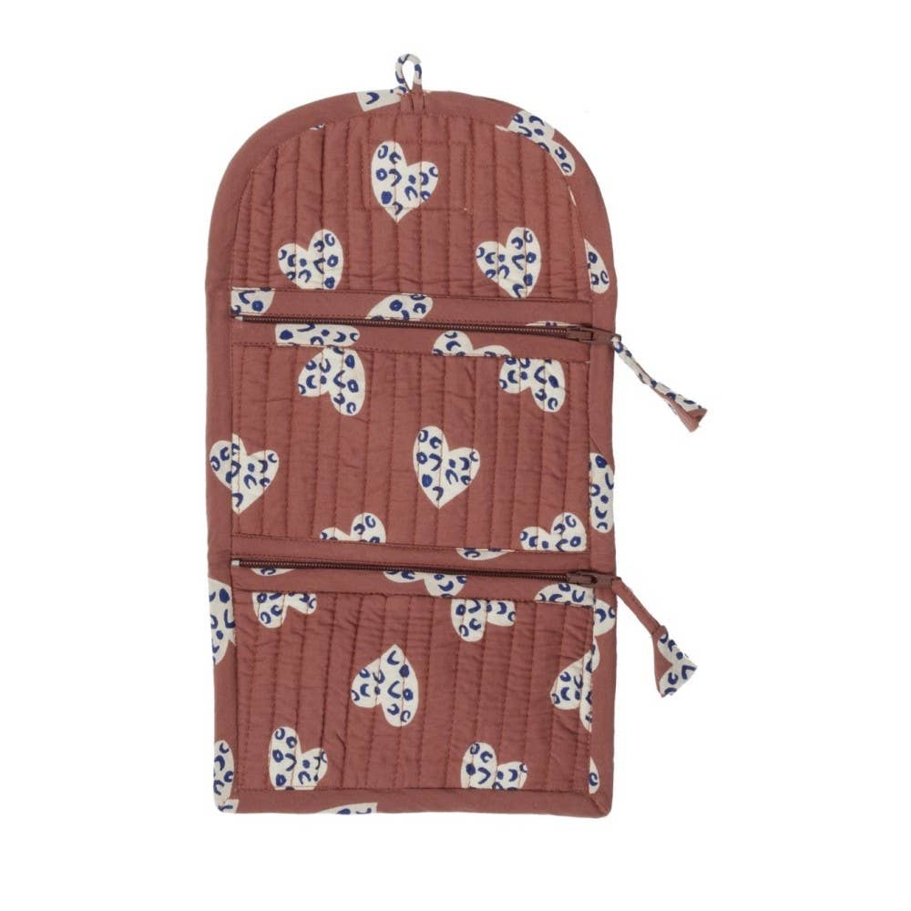 Bonheur du Jour - Wholesale Portemonnee - Dames - Portemonnee Wild Heart Terracotta met meerdere vakken0