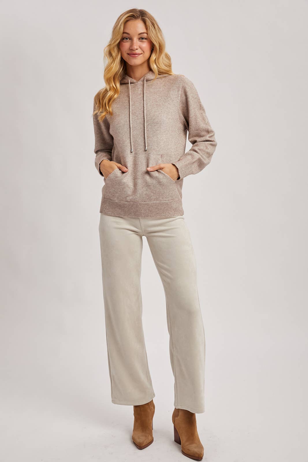 Bluivy - Wholesale Hoodie - Women's - WHOLEGARMENT KNIT SWEATER HOODIE21