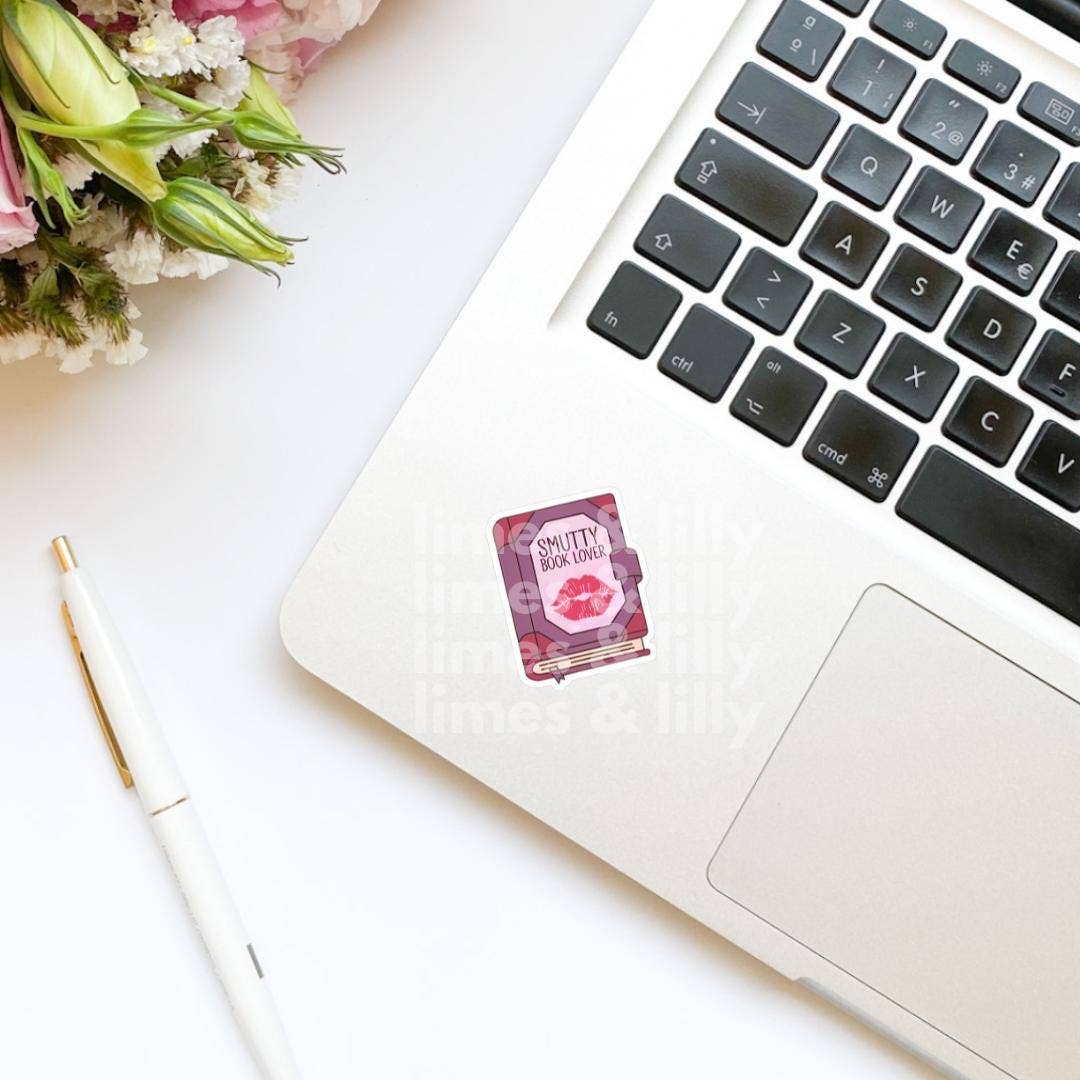 Limes & Lilly – wholesale Klistermärke – Snuskig bokälskare kyssläppar bok vinylklistermärke1