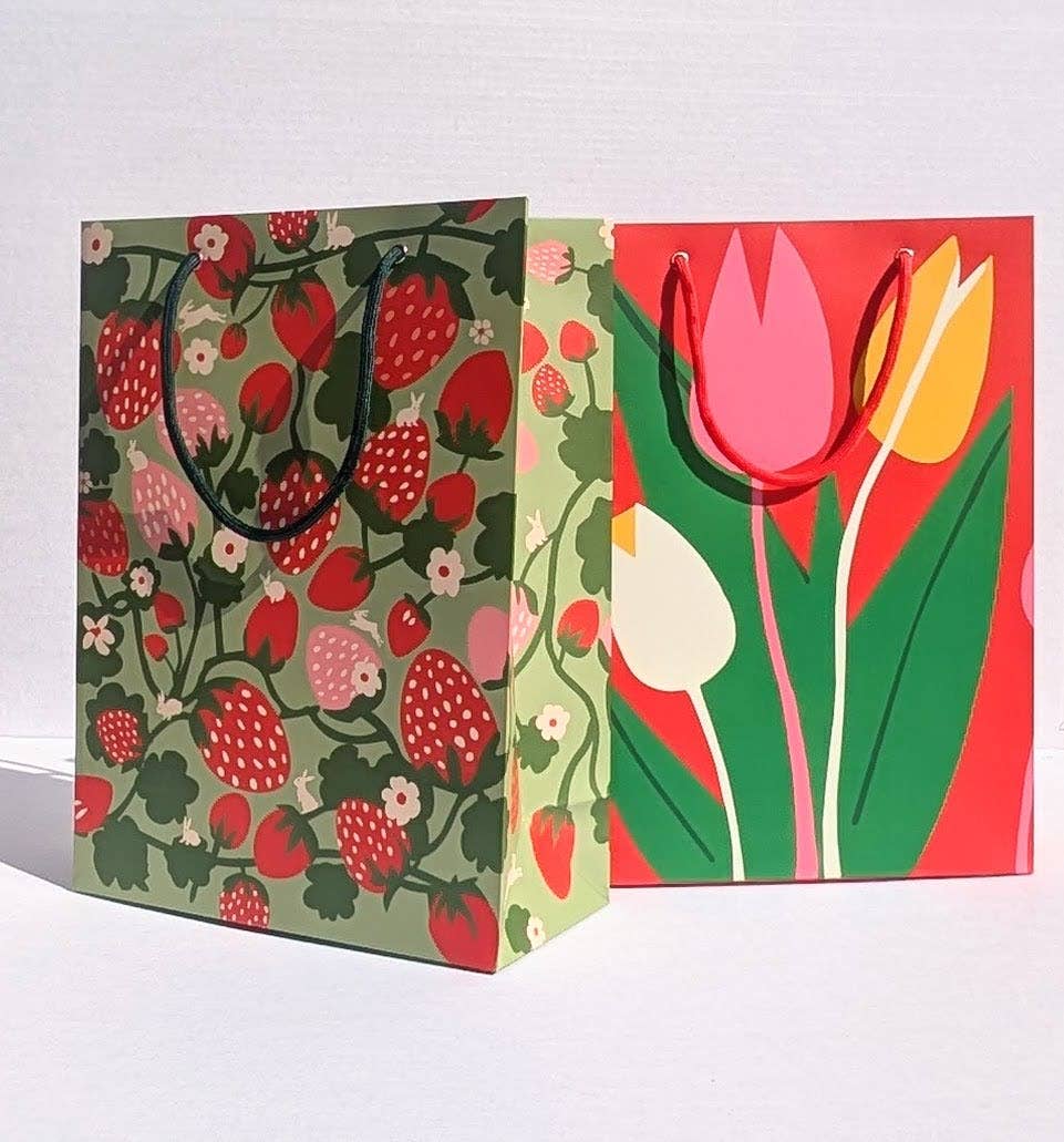 All Very Goods – Saco de presente por atacado – Saco de Presente - Jardim de Morangos2