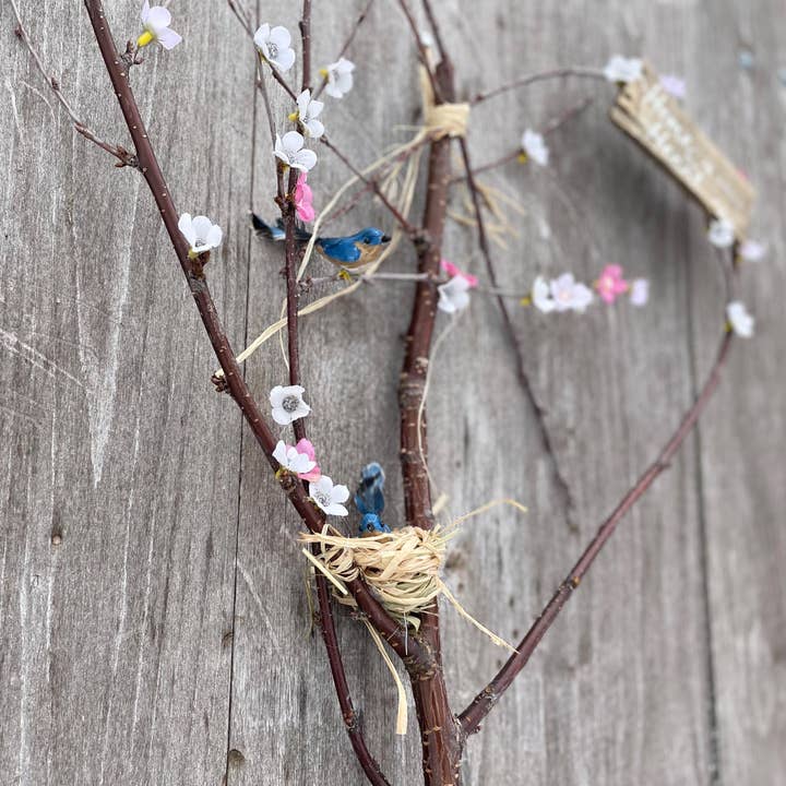 Cherry Blossom Wreath and other Purchase Wholesale heart shaped wreath. Free Returns & Net 60 Terms on Faire trending on Faire.