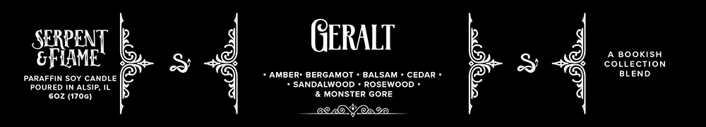 Serpent & Flame Candle Co. - Wholesale Travel Candles - Geralt Candle, Amber Bergamot Balsam1