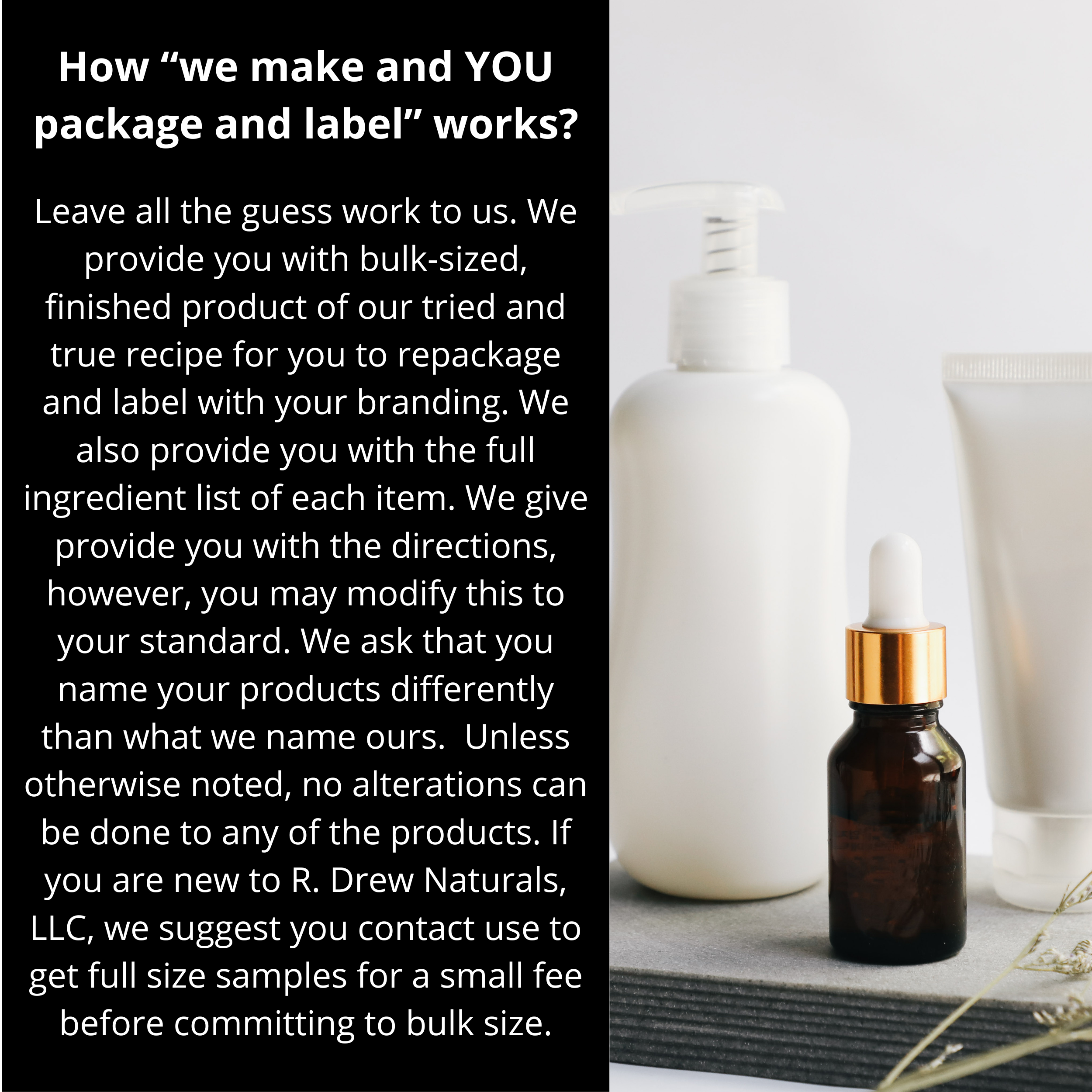 R. Drew Naturals, LLC - Wholesale Healing Salve/Balm/Cream - Bulk - Feminine Salve- You Package and Label2