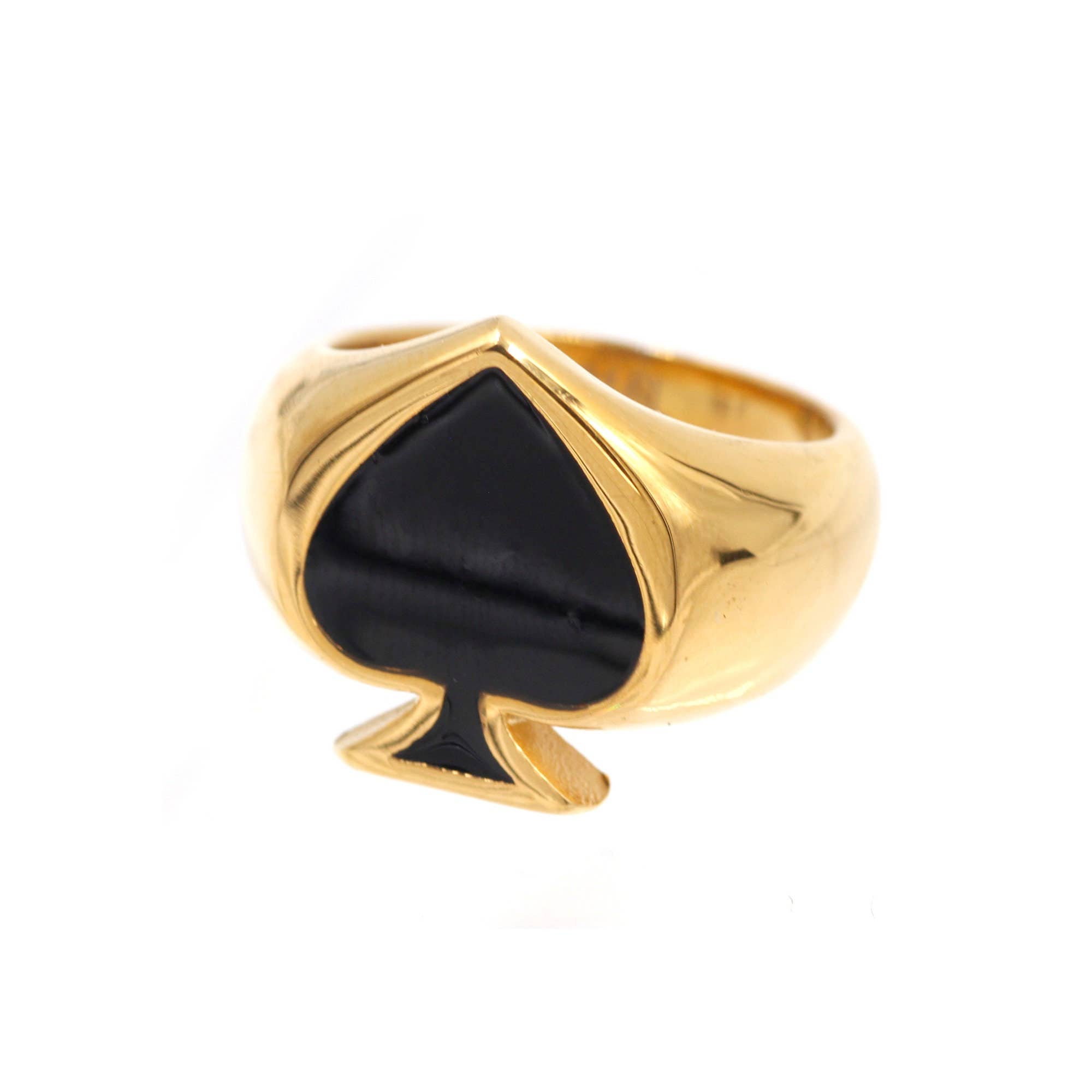Awaken - Wholesale Signet Ring - Ace of Spades Black Artisan Ring - A-485