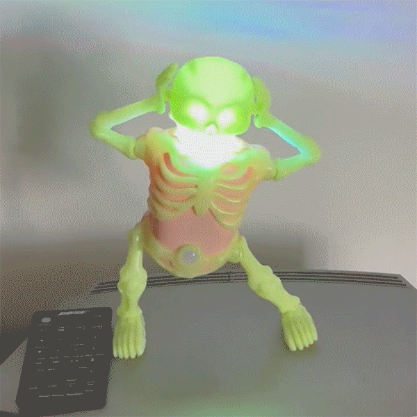 Showcase - Wholesale Gag Gift/Novelty Gift - SkellyVibes Glow-In-The-Dark Dancing Skeleton - Lights Up & Laughs!8