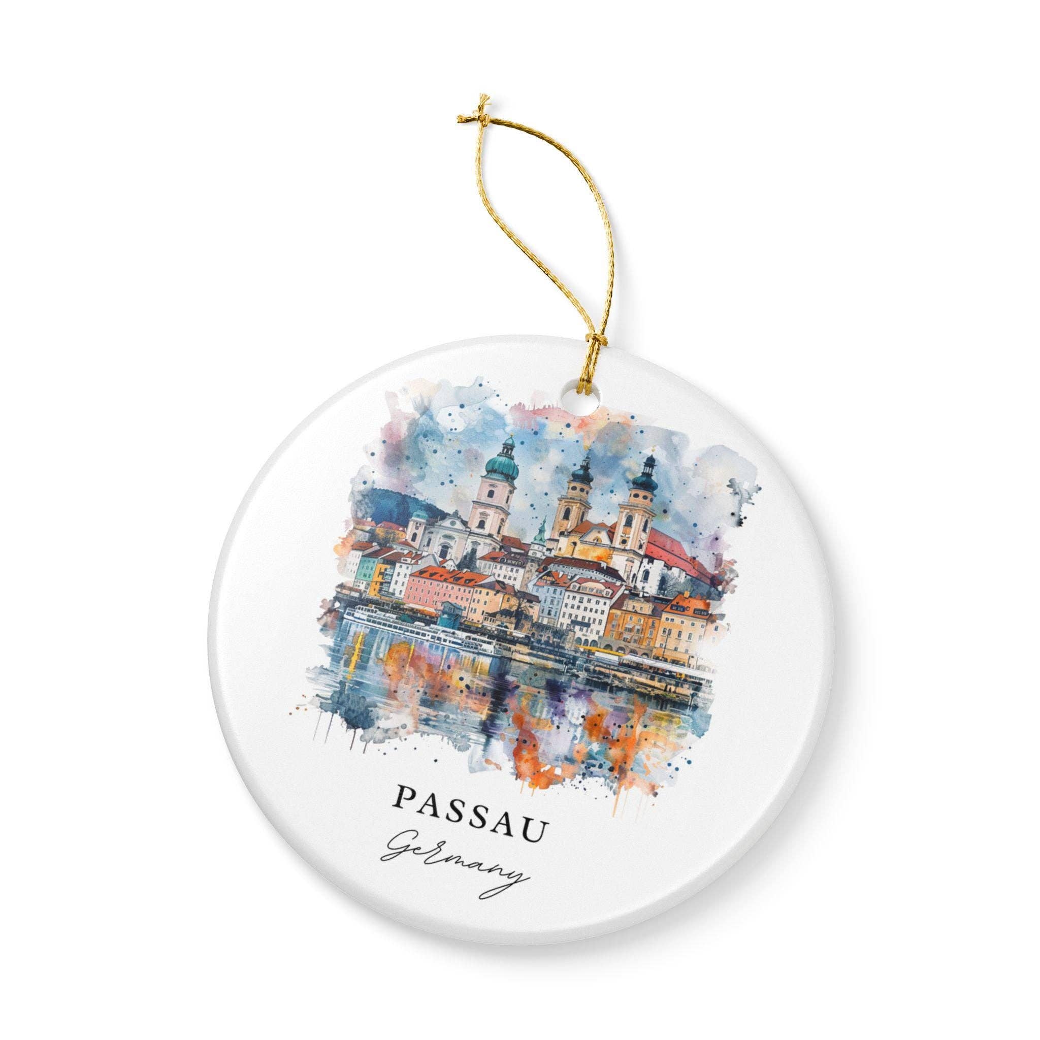Premium Travel Art – Großhandel Verzierung – Passau Deutschland Ornament: Einzigartiges Passau Souvenir, Passau Weihnachtsdekoration und Authentisches Passau Deutschland Geschenk3