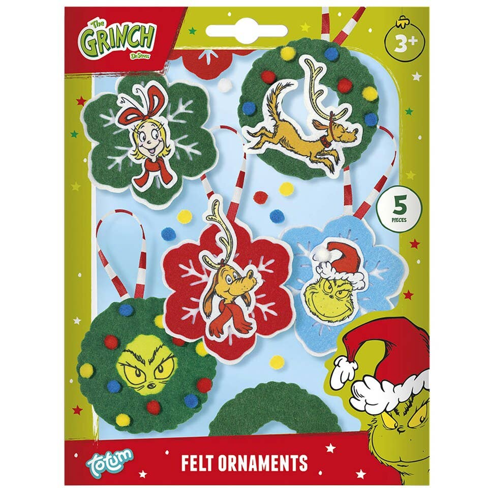 Robbie Toys Ltd – wholesale Ornament – Grinch Felt hangers0