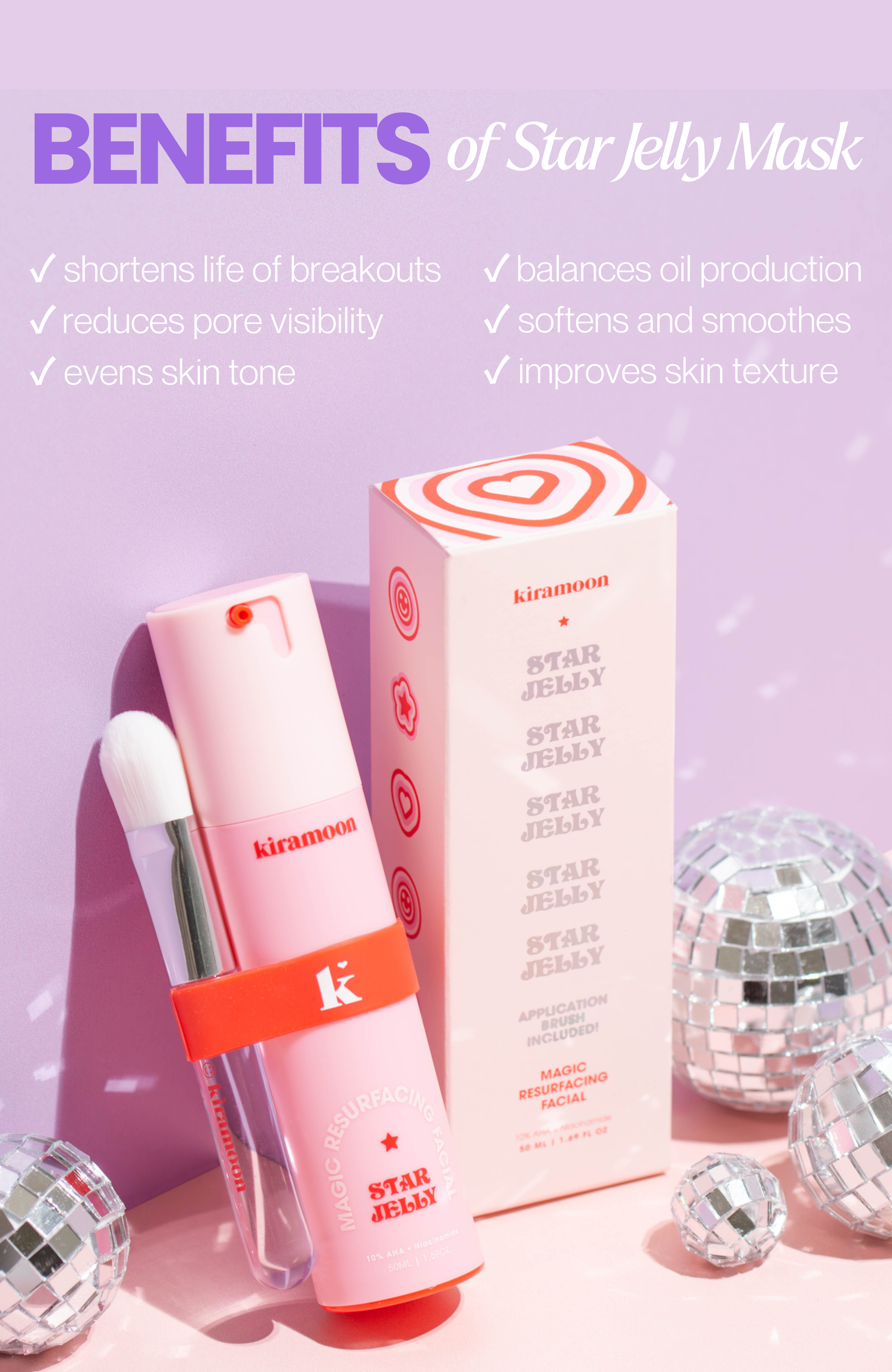 Kiramoon - Wholesale Skincare Face Mask - Star Jelly 10% AHA Resurfacing Facial Mask12