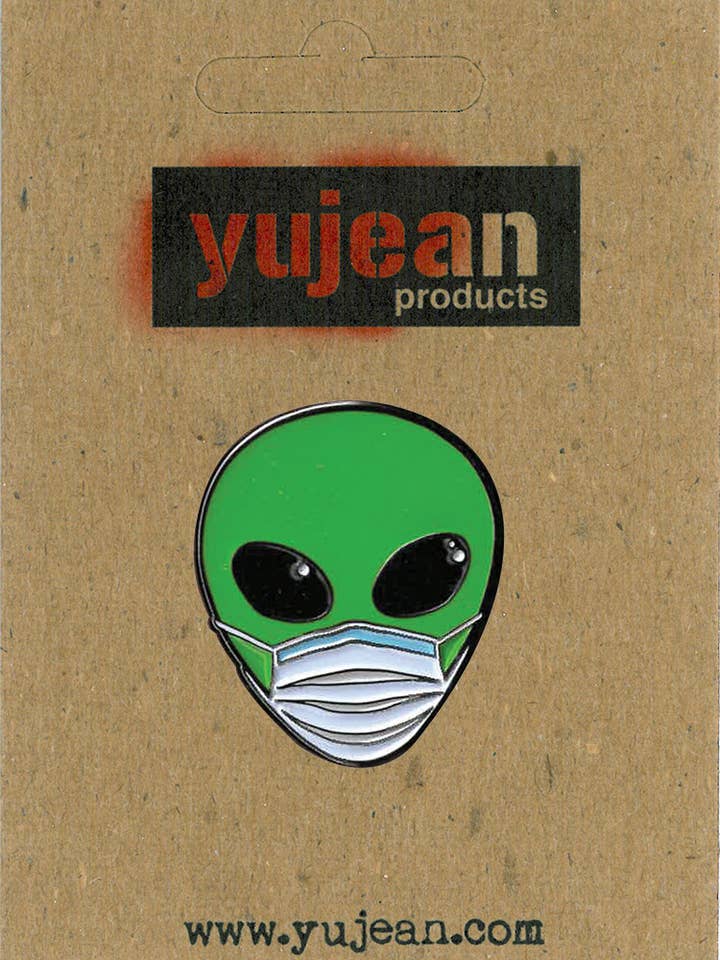 Alien Mask Enamel Pin-E1103 for wholesale by Yujean