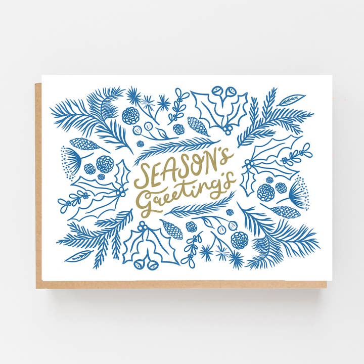 Sæsonens hilsener - Hvid & Blå for engroshandel hos Lomond Paper Co