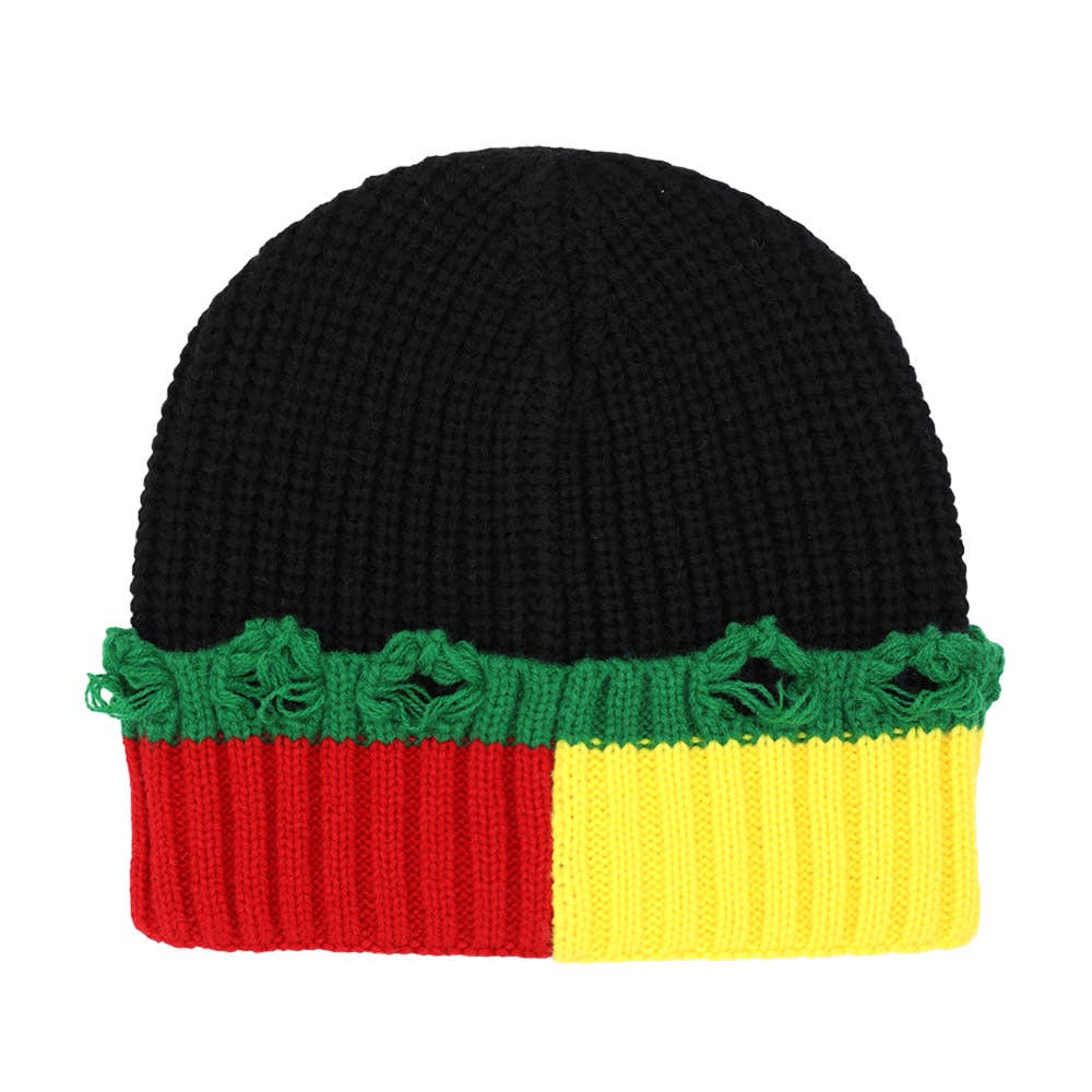 Sensibling Corp. - Wholesale Beanie - Women's - Rasta Inspired Knit Beanie
1